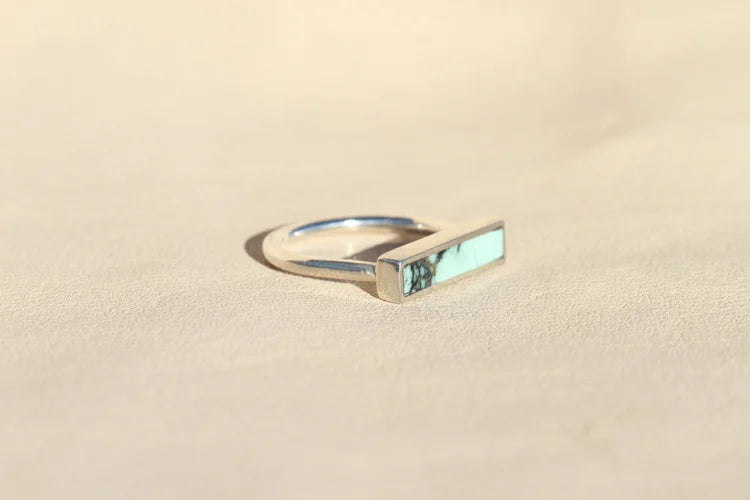 Snowville Varaquoise Stone Stacker Ring