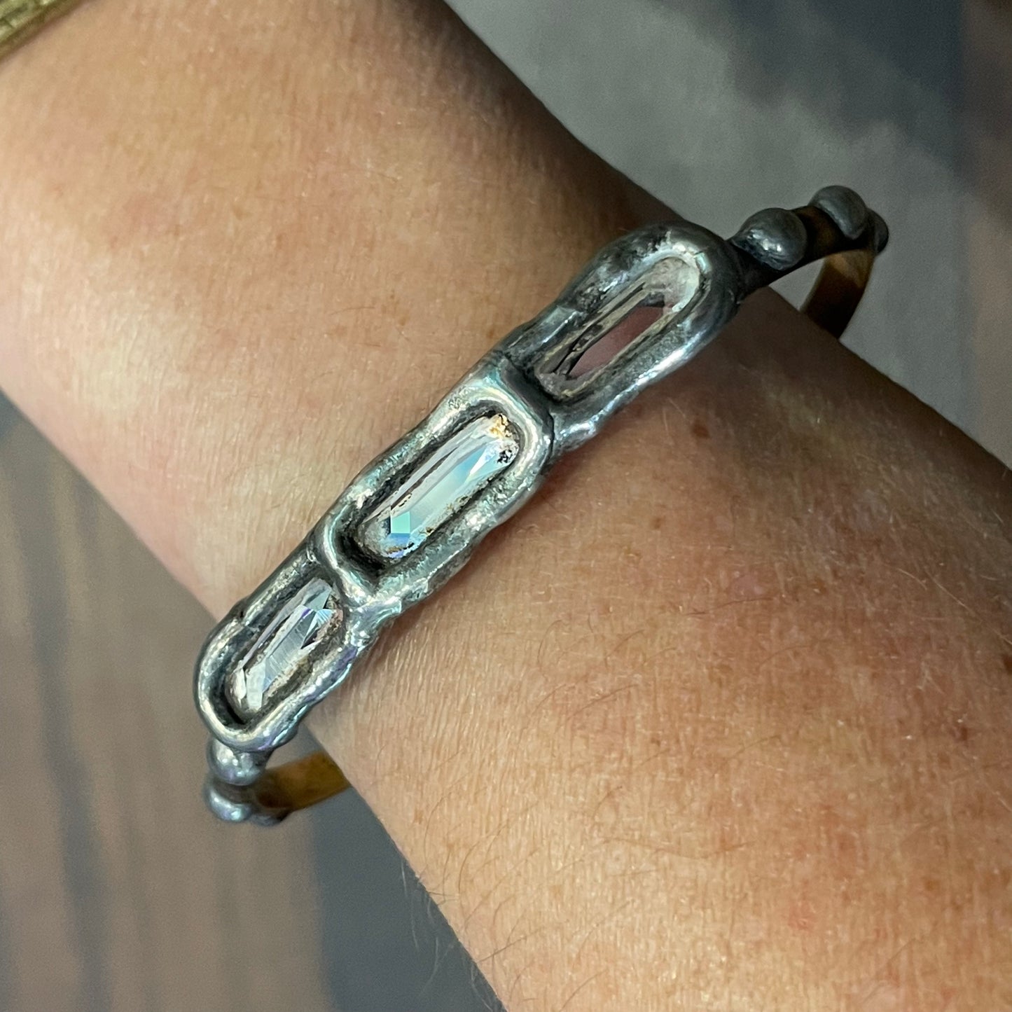 Triple Crystal Stackable cuff