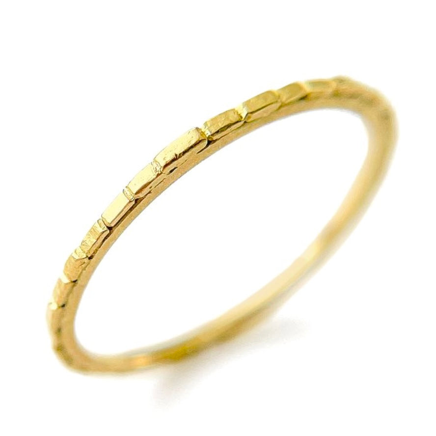 Thin Sugar Brick Ring