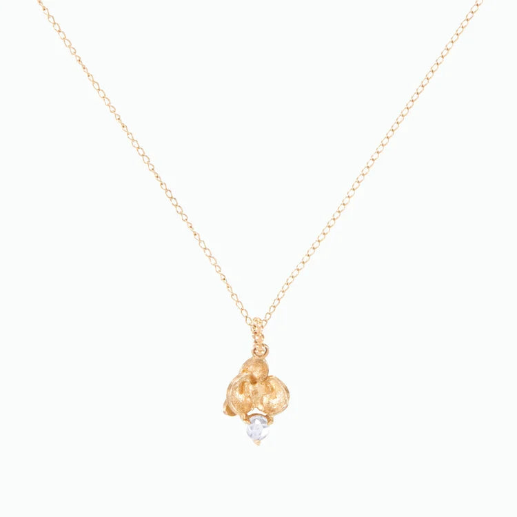 BLOOMSBURY: Orchid & Moonstone Pendant