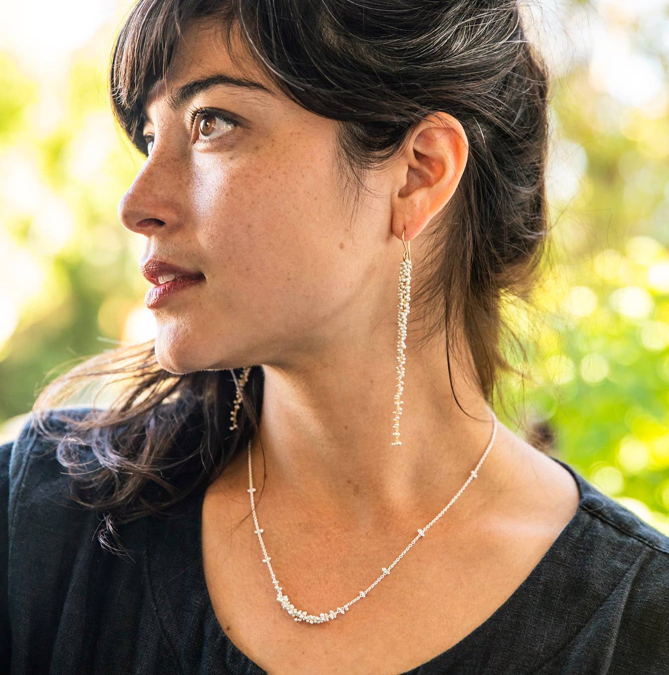 Clustered Wisteria Necklace- 18 inches