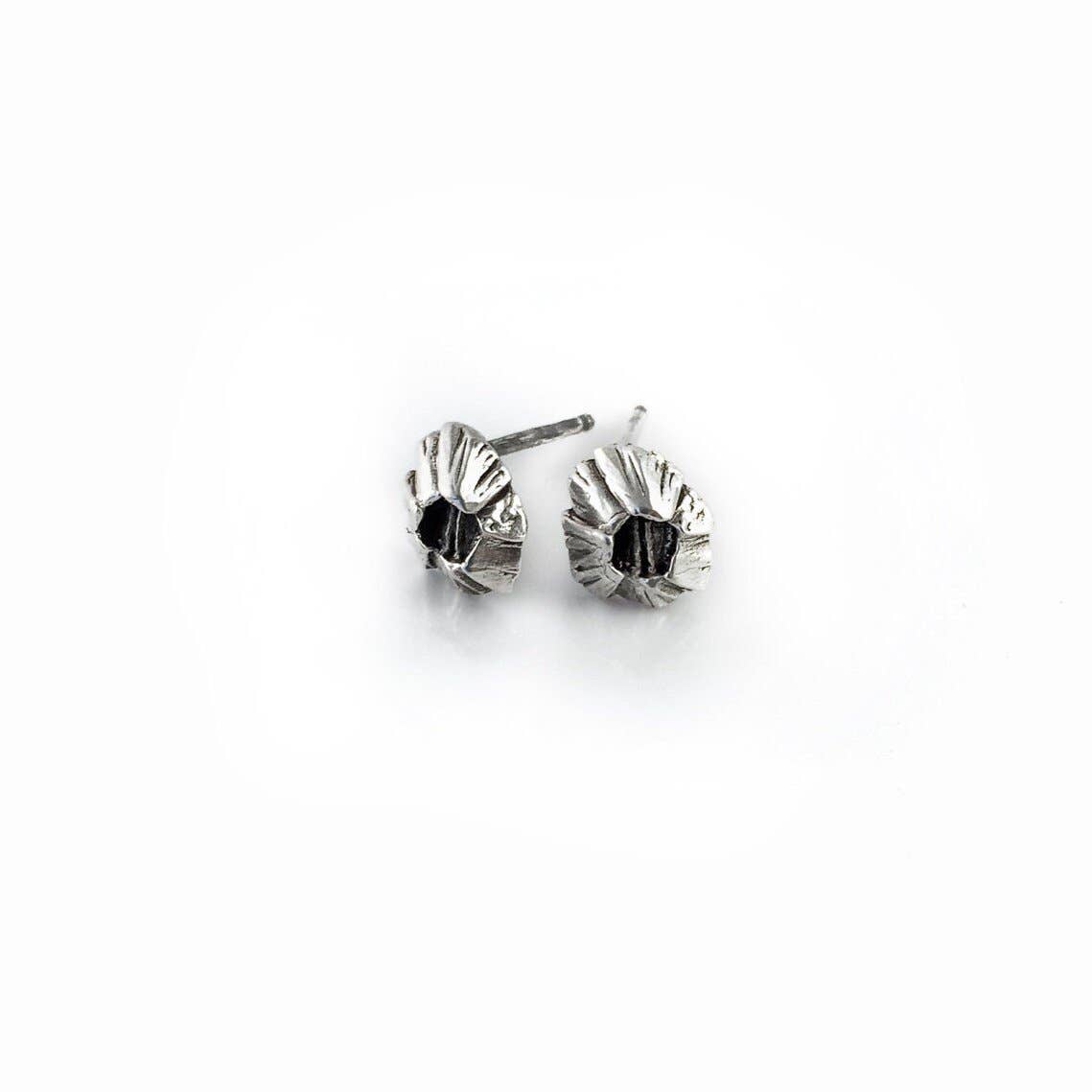 Small Barnacle Studs: Sterling Silver