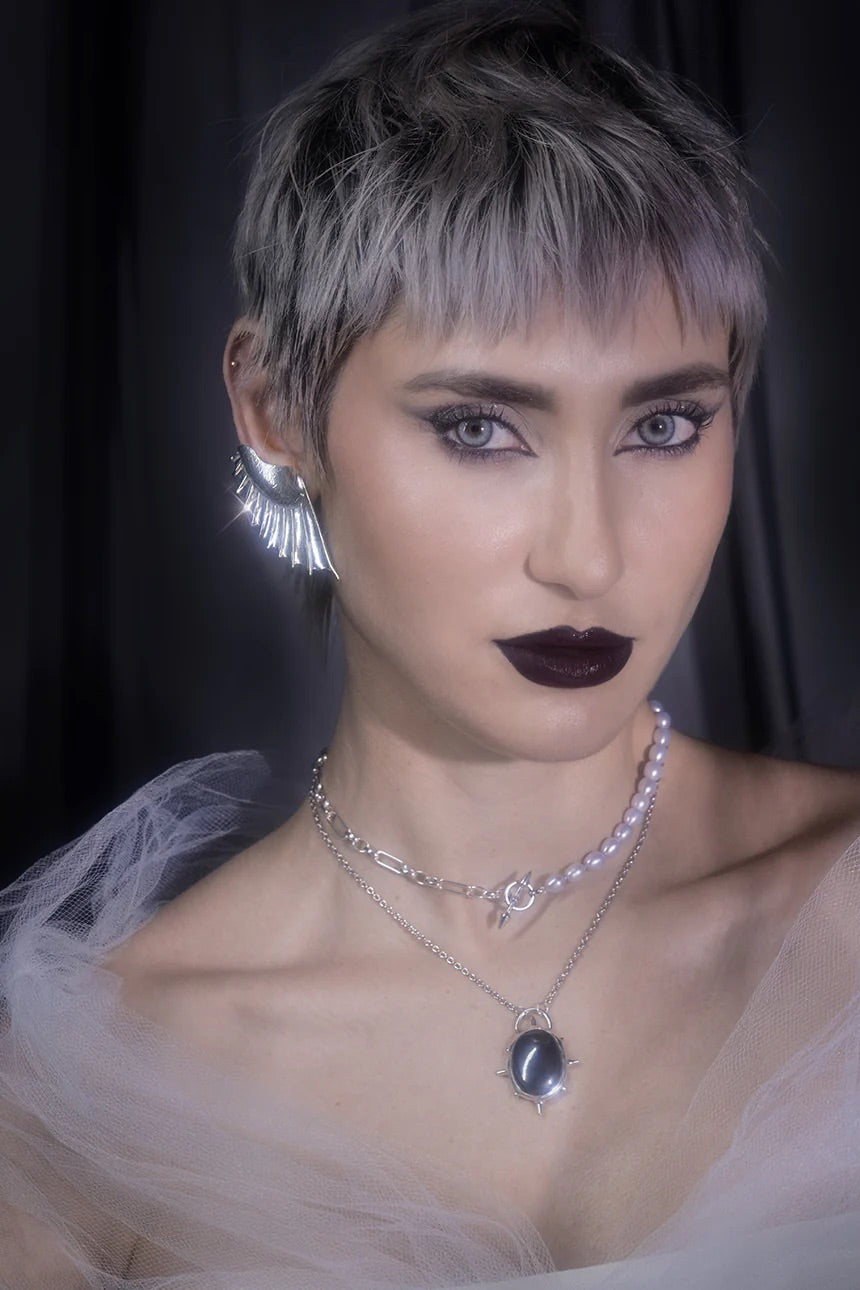 Pearl + Chain Choker