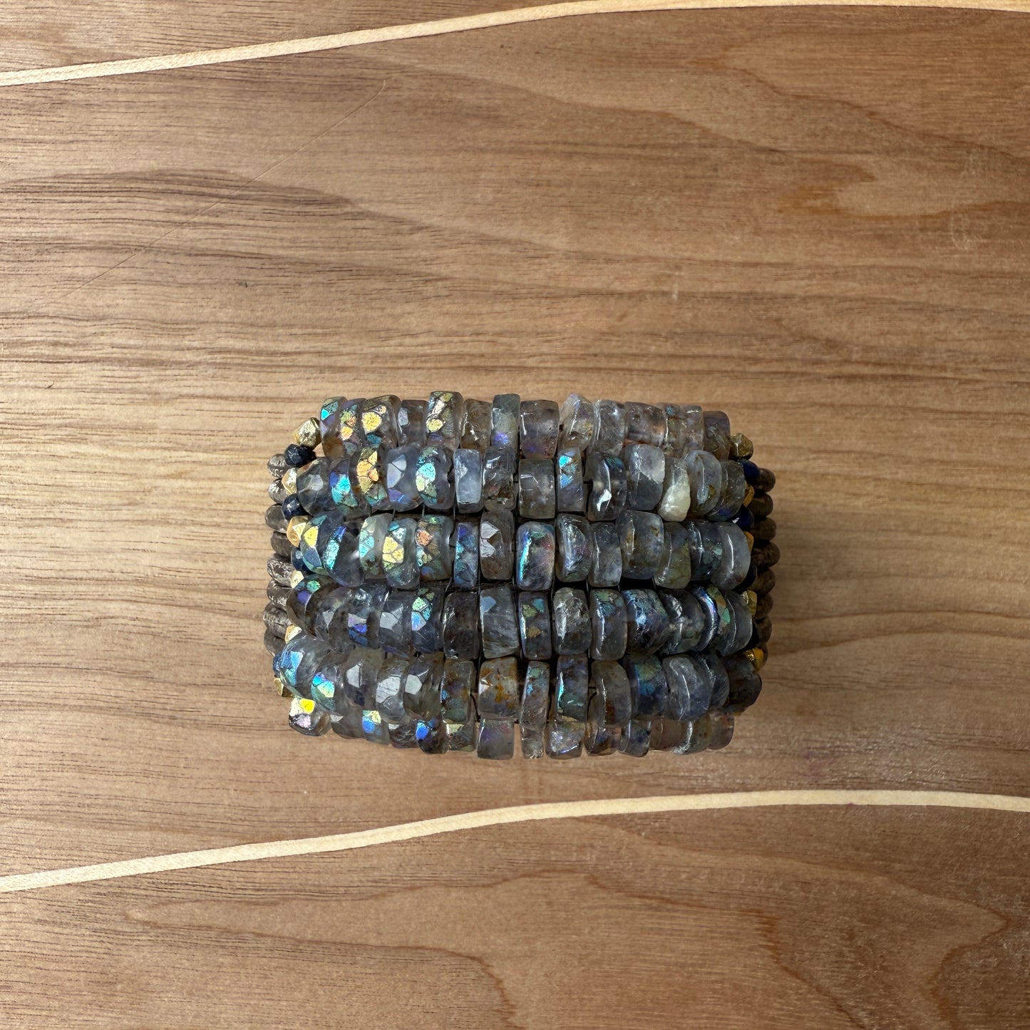 Labradorite Leather Bracelet