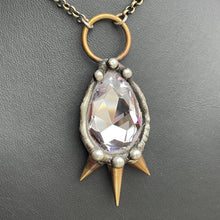 Load image into Gallery viewer, Spiked Teardrop Crystal Necklace