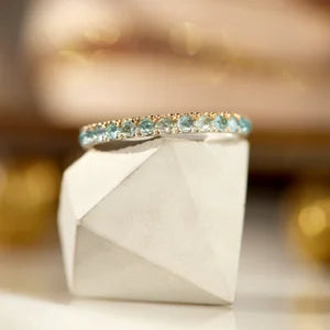 ILE DE CITE: Topaz Eternity Ring