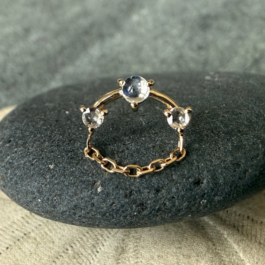 Moonstone Constellation Earring