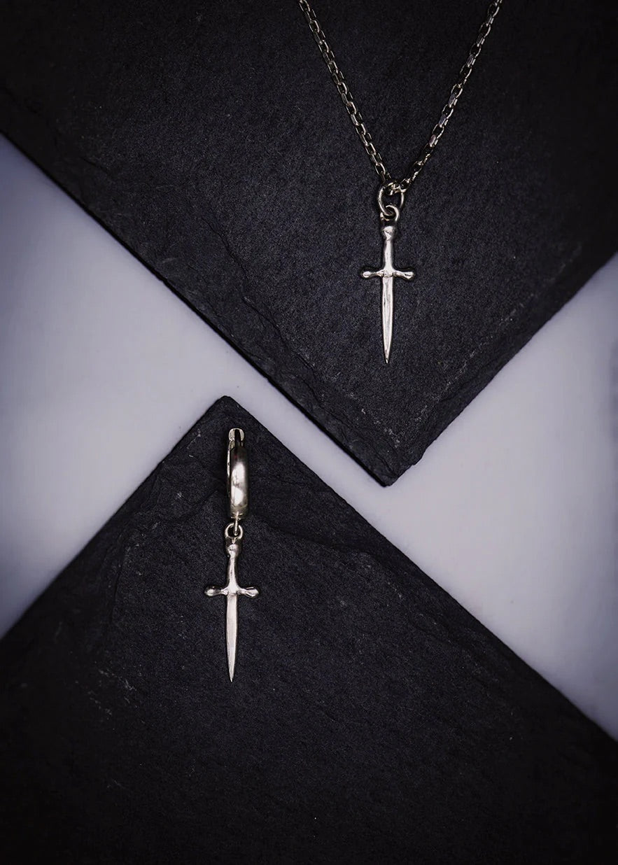 Tiny Dagger Hoop