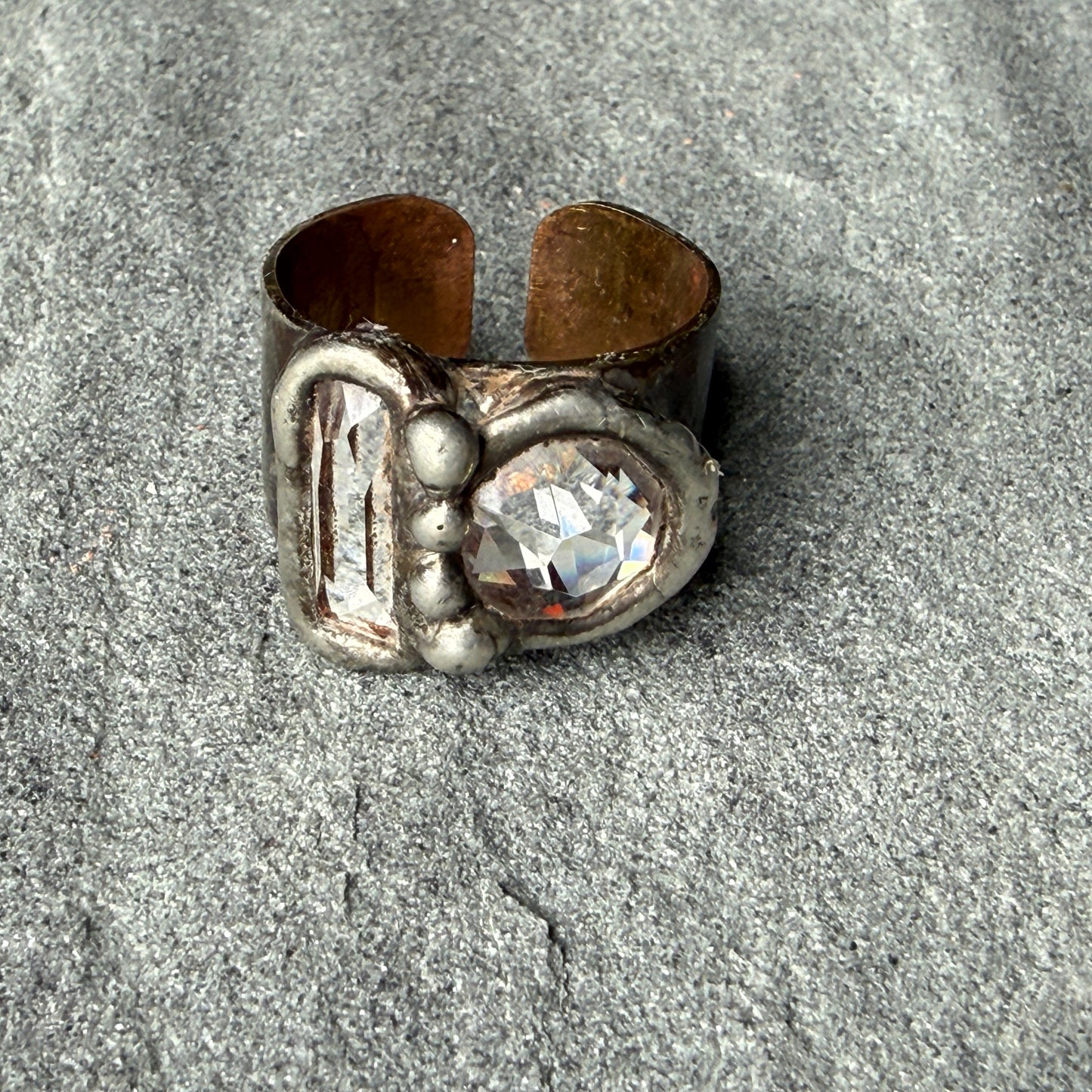Clear Shapes Swarovski Ring