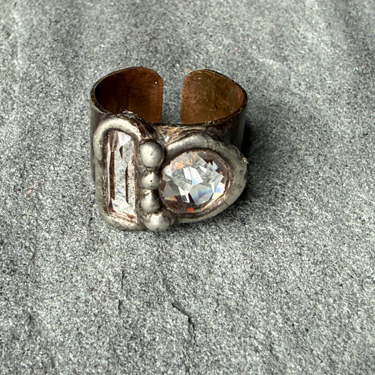 Clear Shapes Swarovski Ring