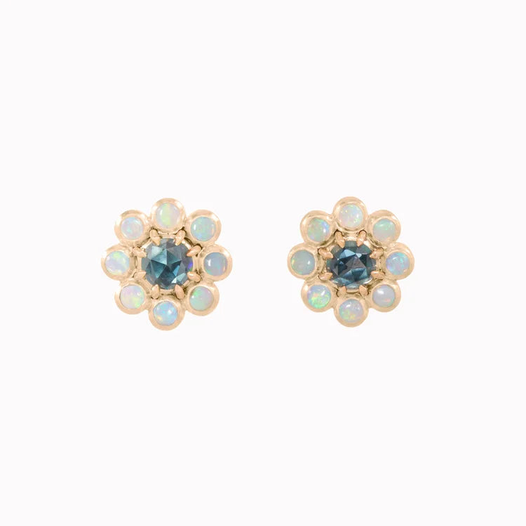 CHARONNE: Topaz & Opal Studs