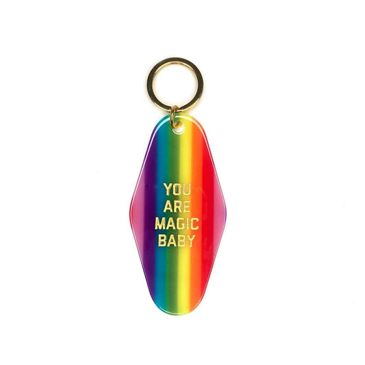 Rainbow You Are Magic Motel Keytag