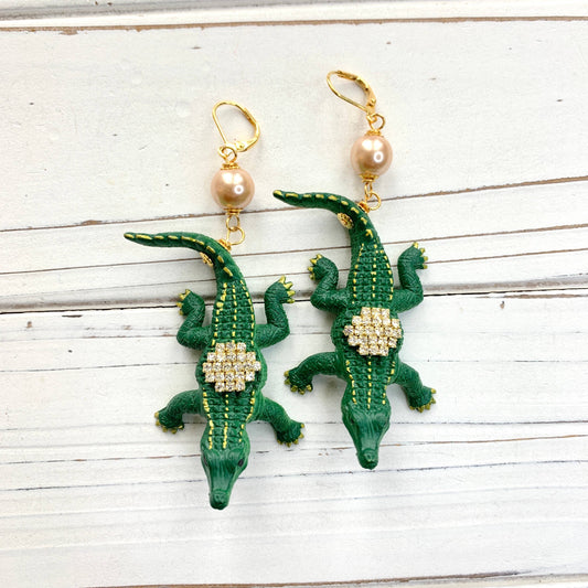 Alligator Earrings