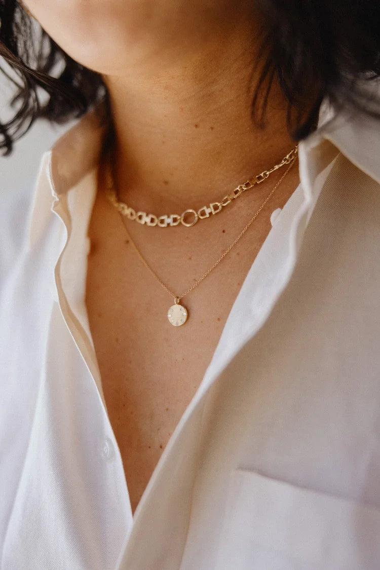 Diamond Wheel Necklace
