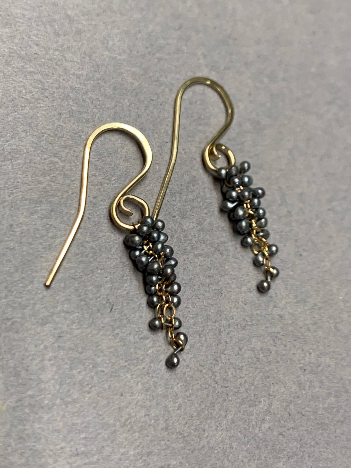 Wisteria Caviar Earrings-Small