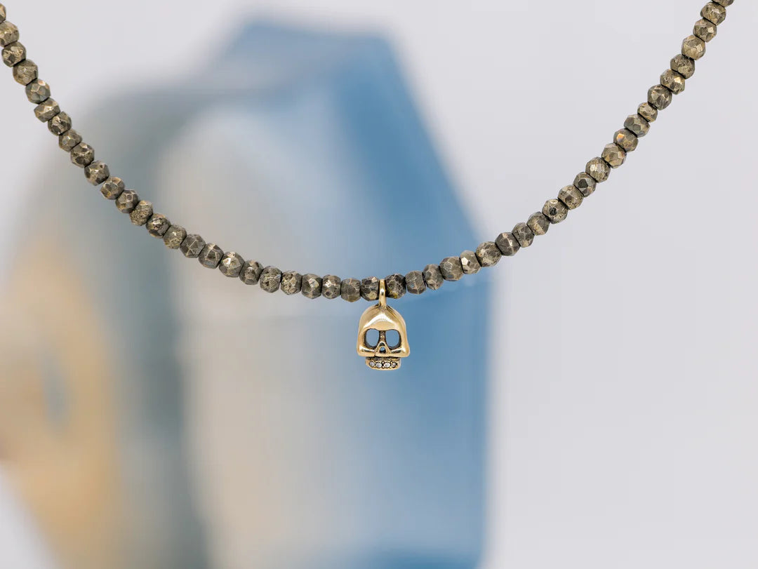 Diamond Teeth Bronze Necklace