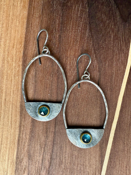 Blue Kyanite Athalia Earrings
