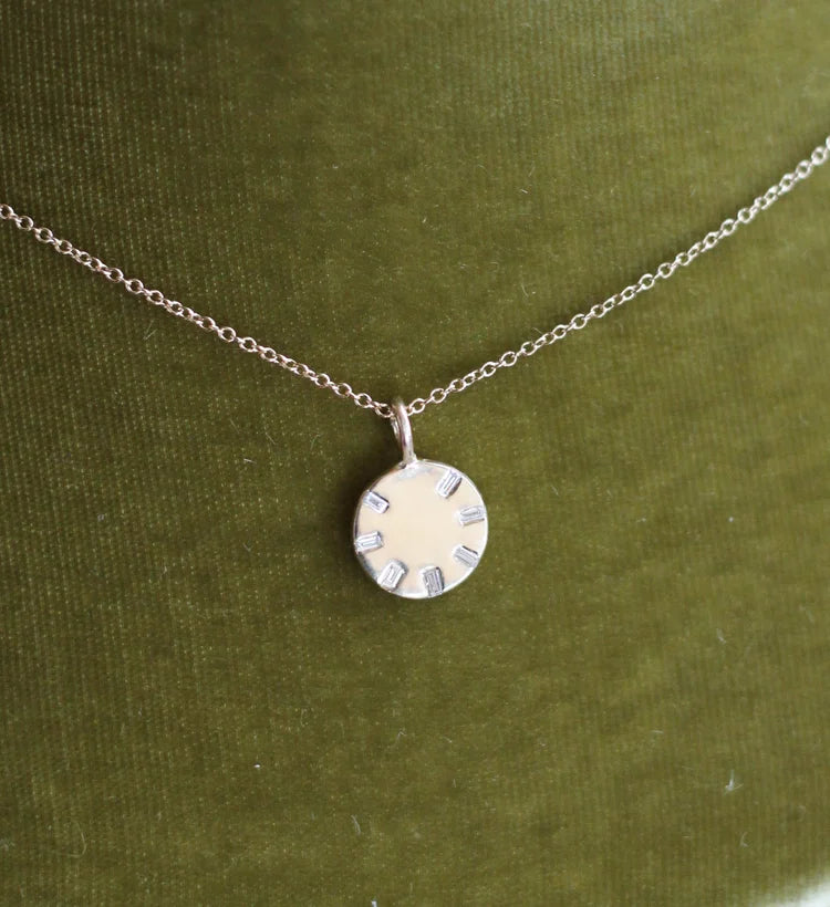 Diamond Wheel Necklace
