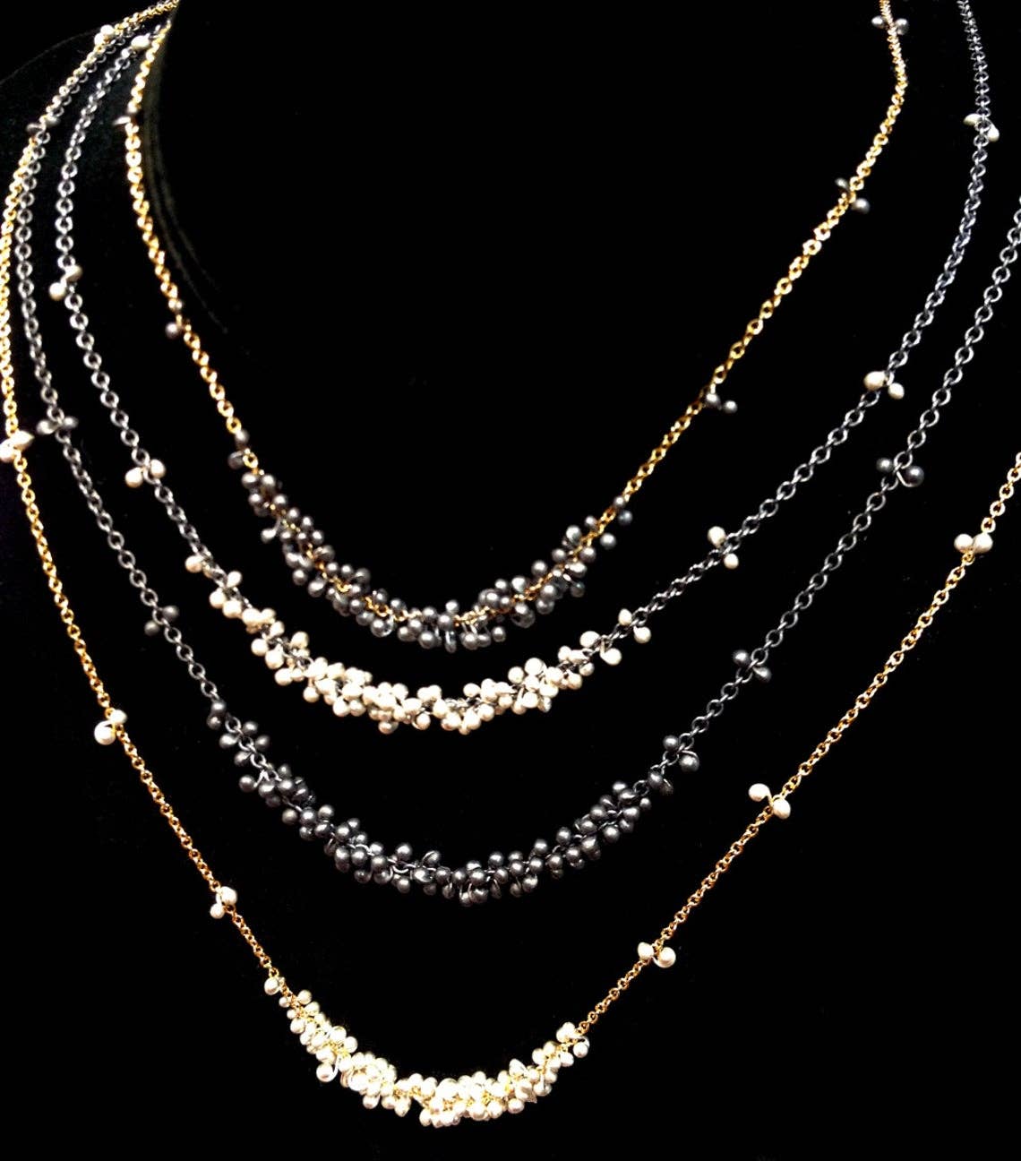 Clustered Wisteria Necklace- 18 inches