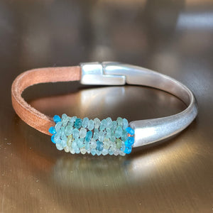 Roman Glass Magnetic Bracelet