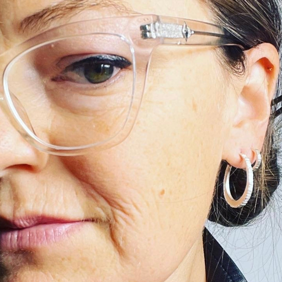 Oval Sugar Brick Hoops