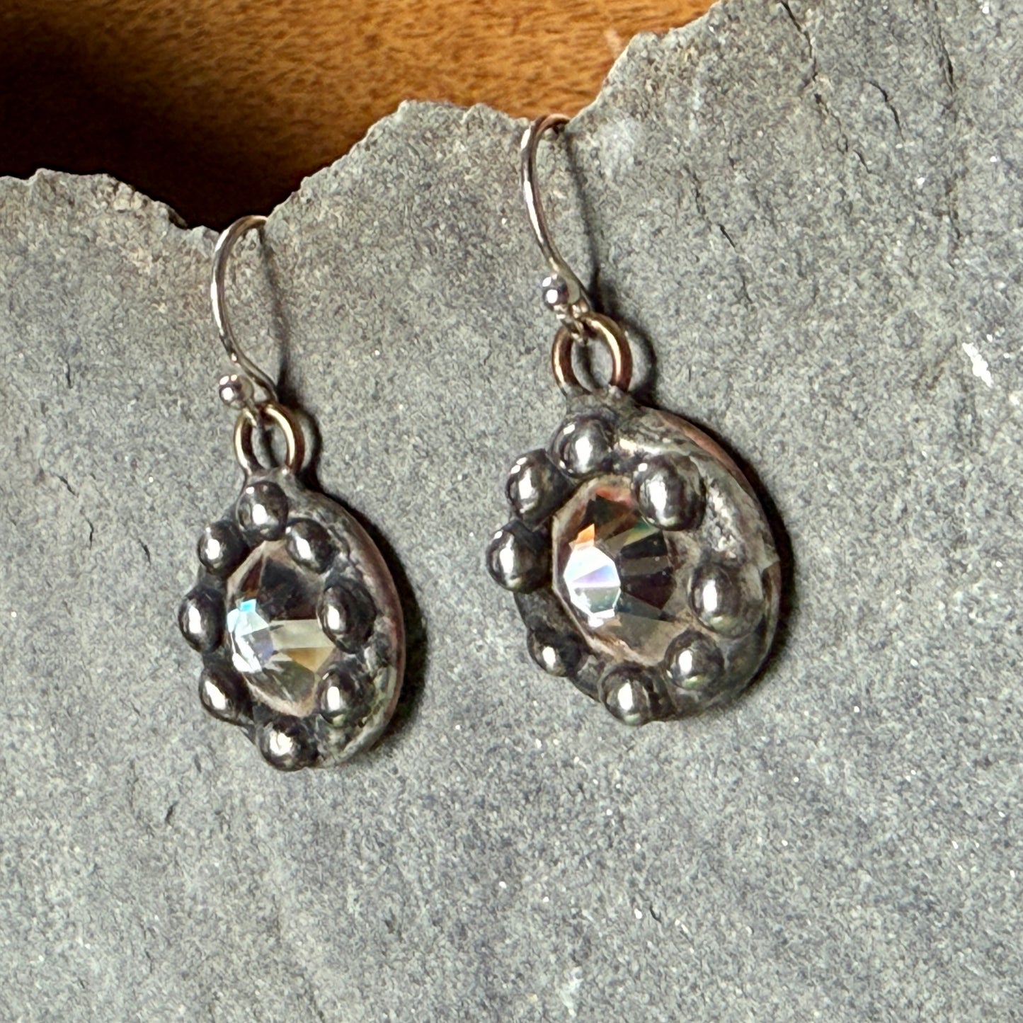 Clear Swarovski Drop Earrings