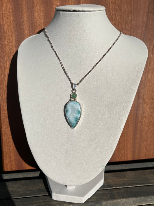 Larimar & Aventurine Pendant
