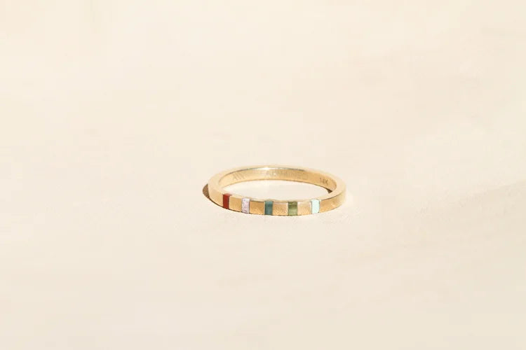 Multi-Color Pieces Ring