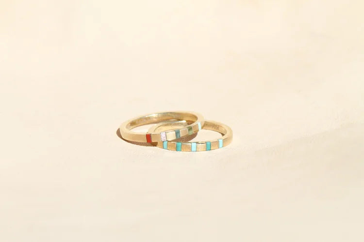 Multi-Color Pieces Ring