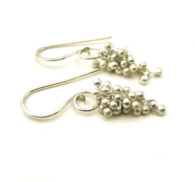 Wisteria Caviar Earrings-Small