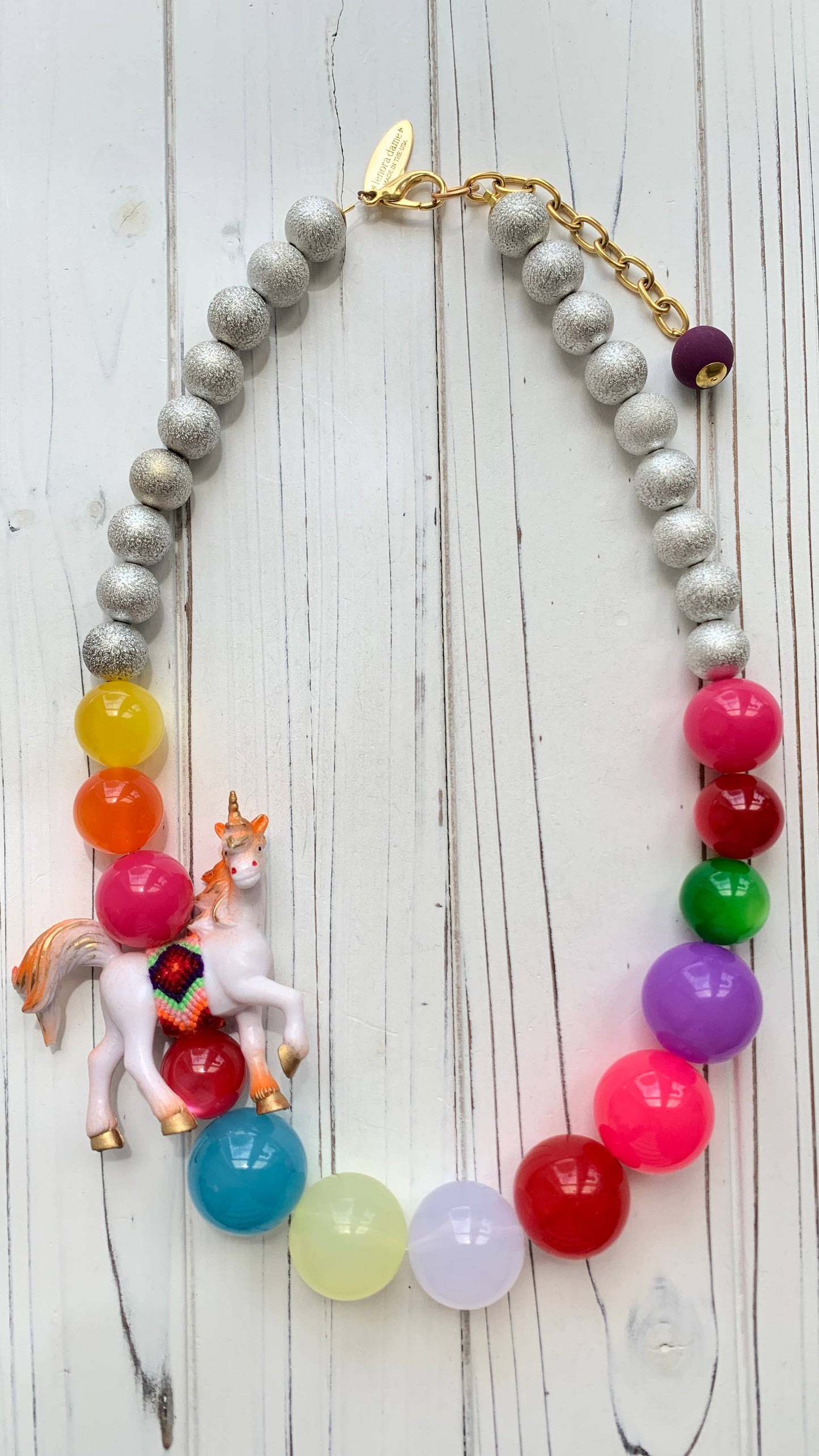 Rainbow Unicorn Necklace