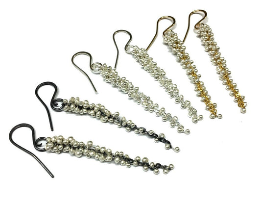 Wisteria Caviar Earrings- Long