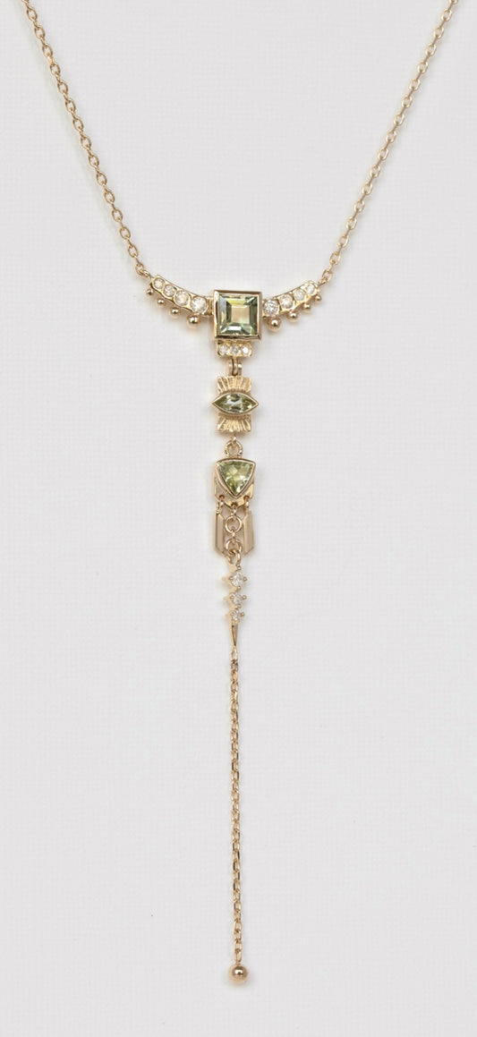 Totem Tourmaline and Lariat Diamonds