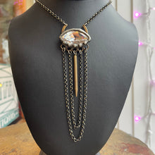 Load image into Gallery viewer, Spike Drop And Swarovski Necklace