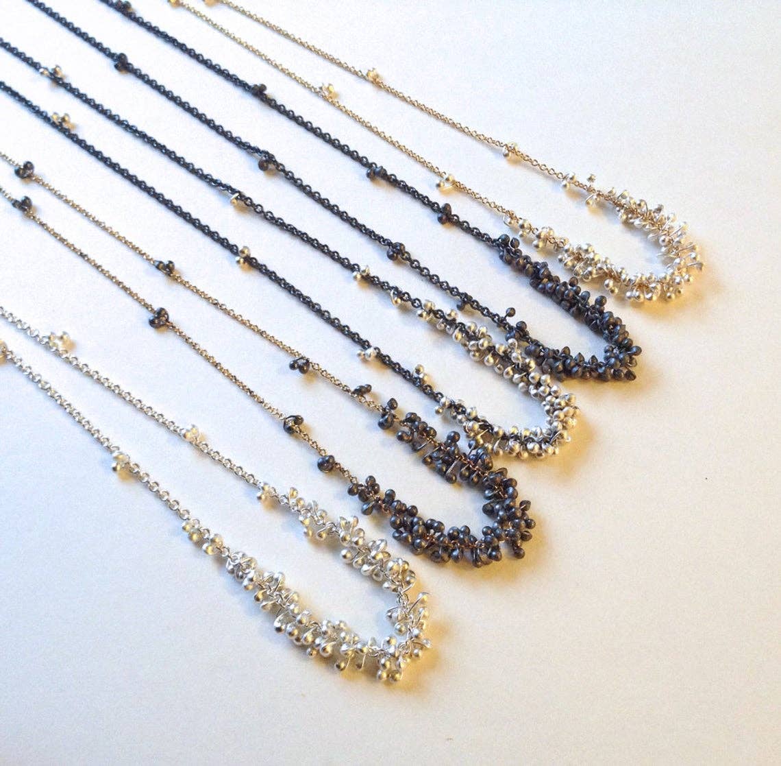 Clustered Wisteria Necklace- 18 inches