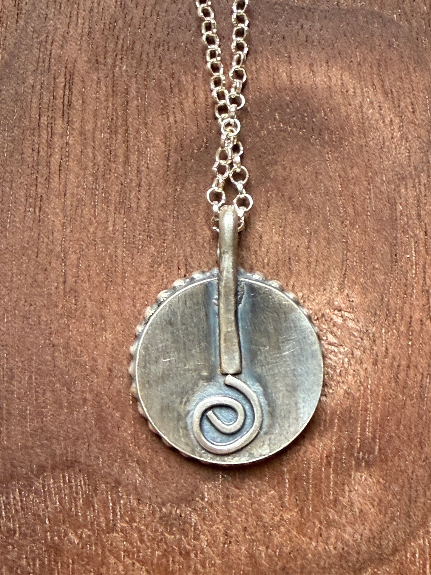 Sterling and Brass Power Pendant