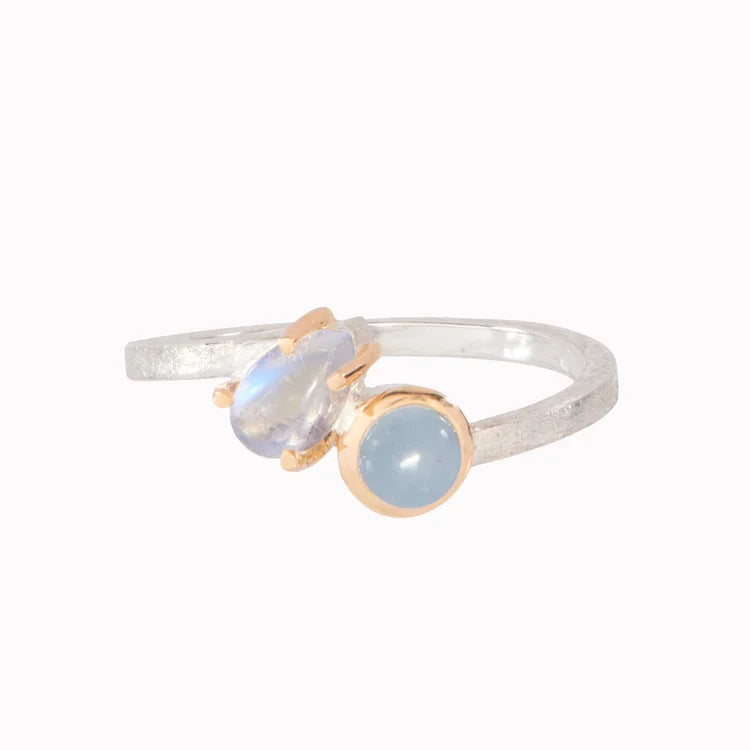 ORSAY: Moonstone & Aquamarine Ring
