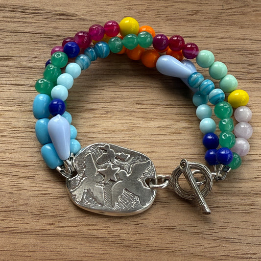 Bird & Star Tag Bracelet