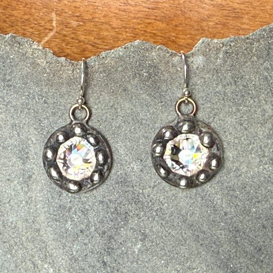 Clear Swarovski Drop Earrings