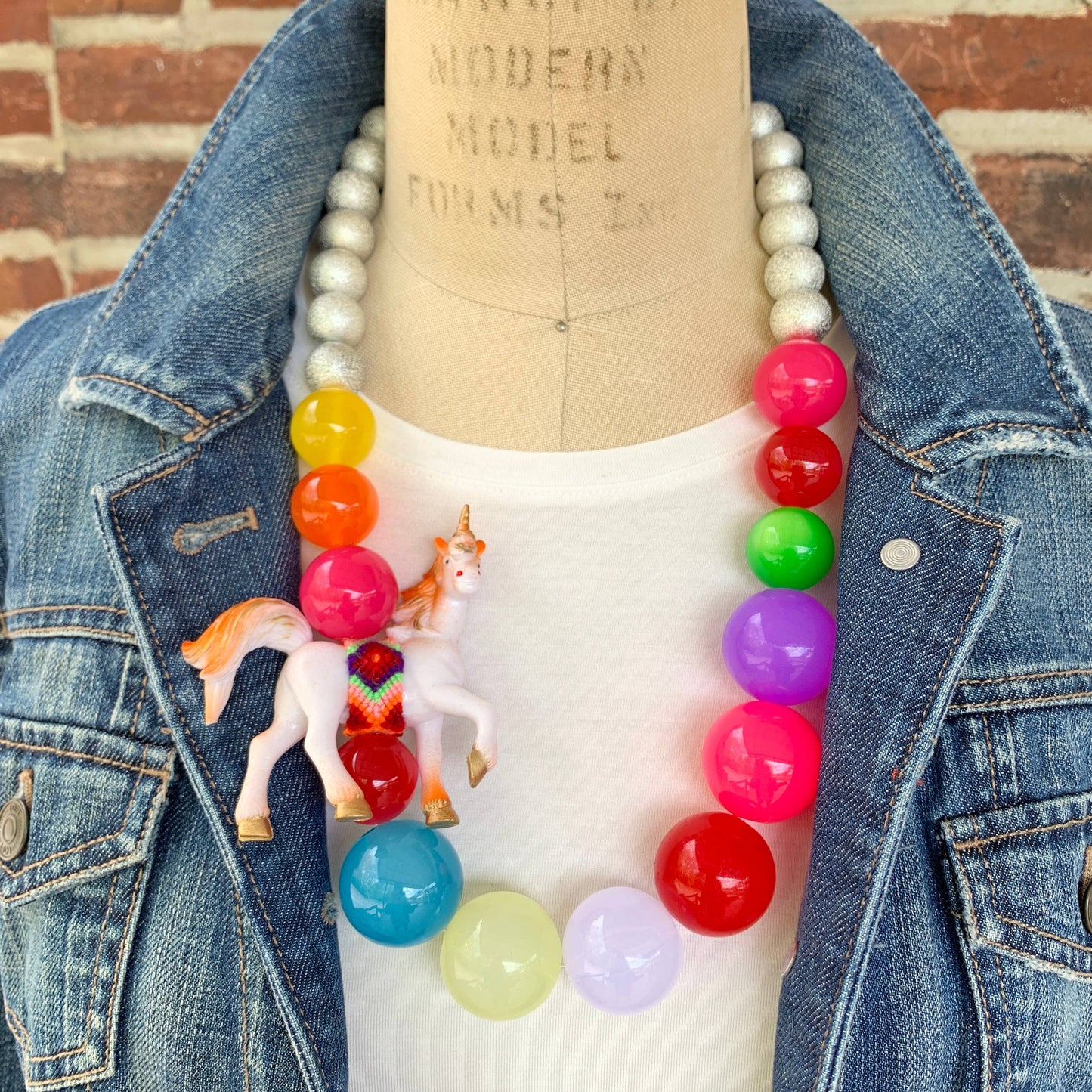 Rainbow Unicorn Necklace