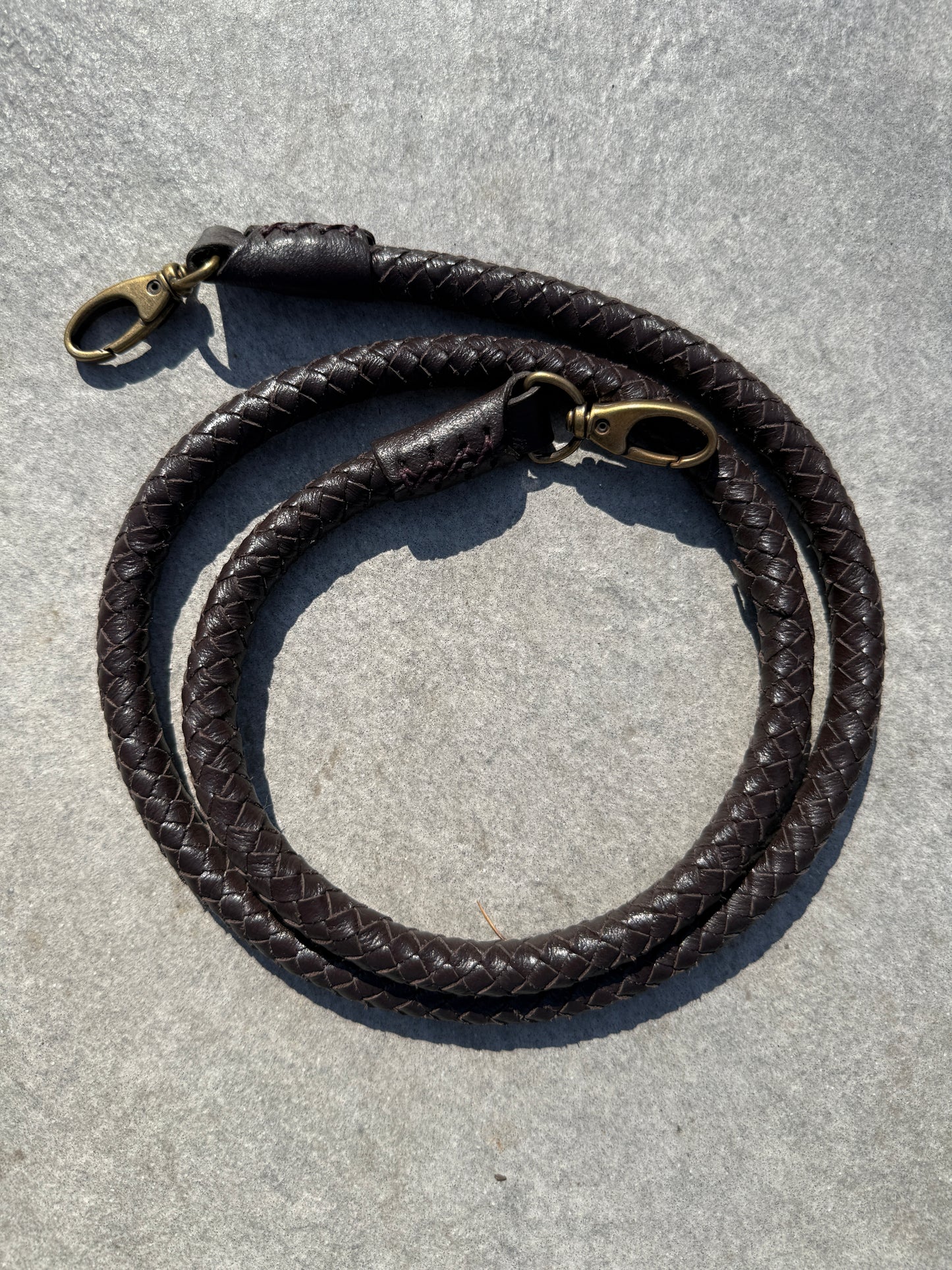 Hand braided Leather Strap