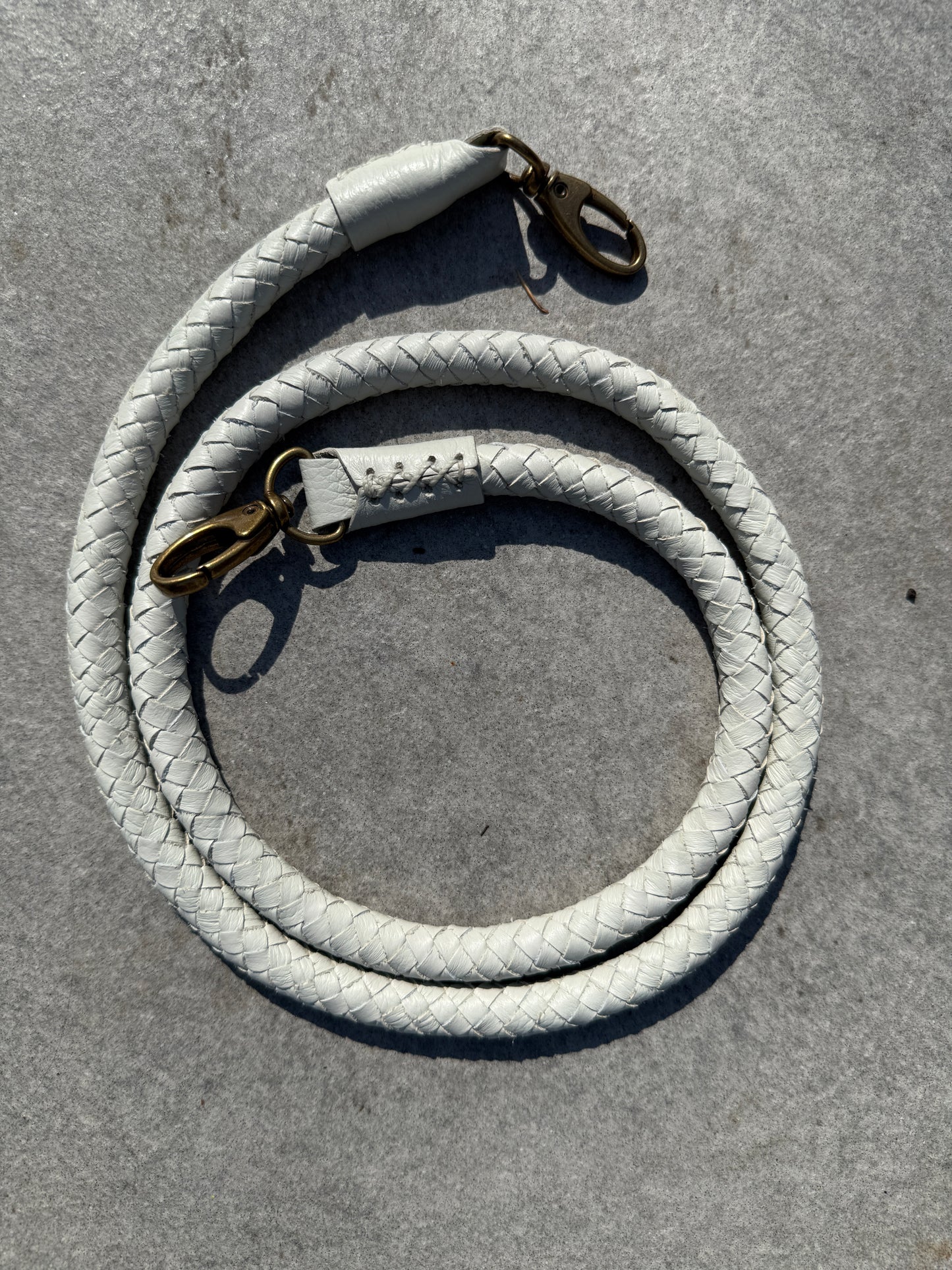 Hand braided Leather Strap
