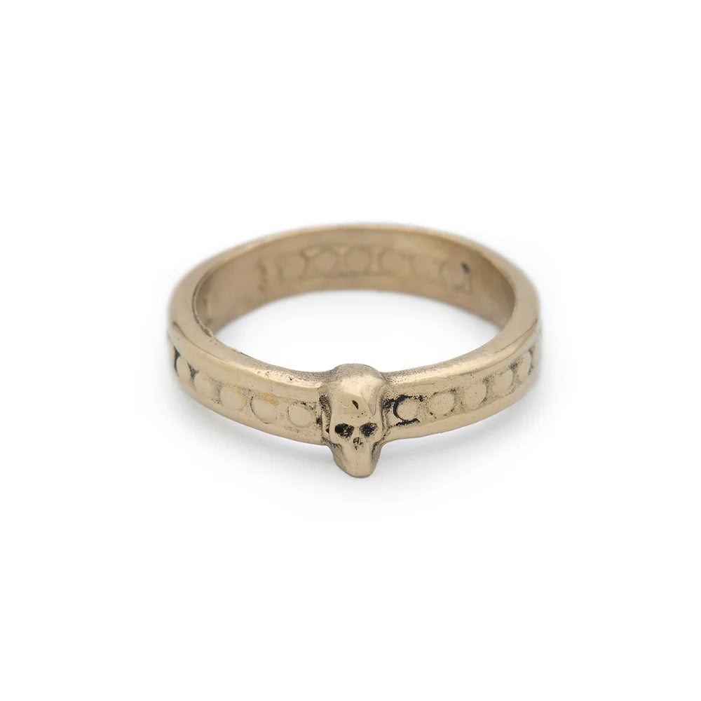 Skelly Band Ring 10KYG
