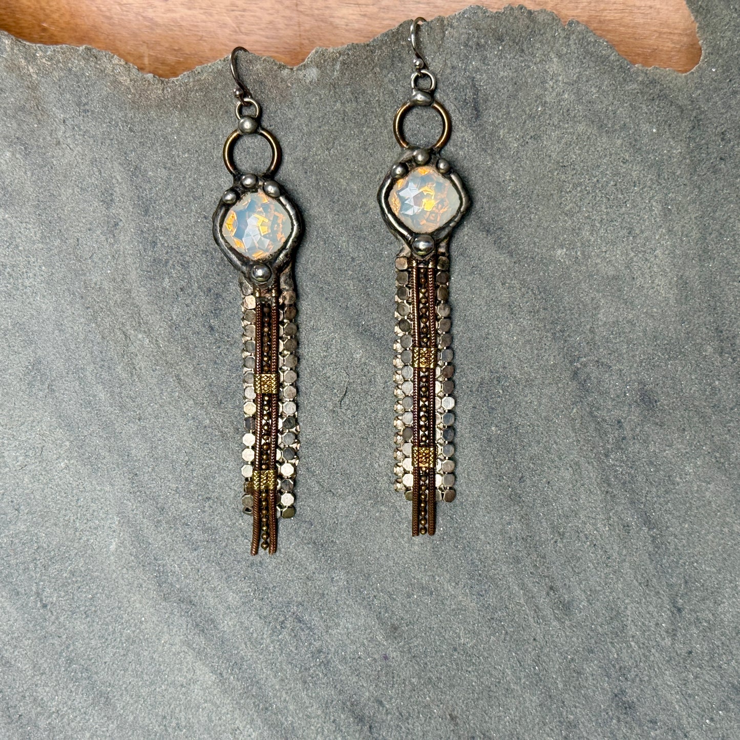 Swarovski Chain Dangle Earrings