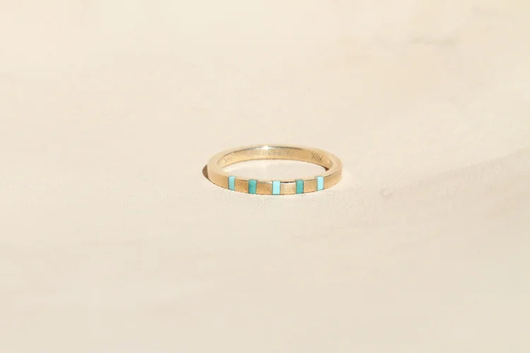 Blue Pieces Ring