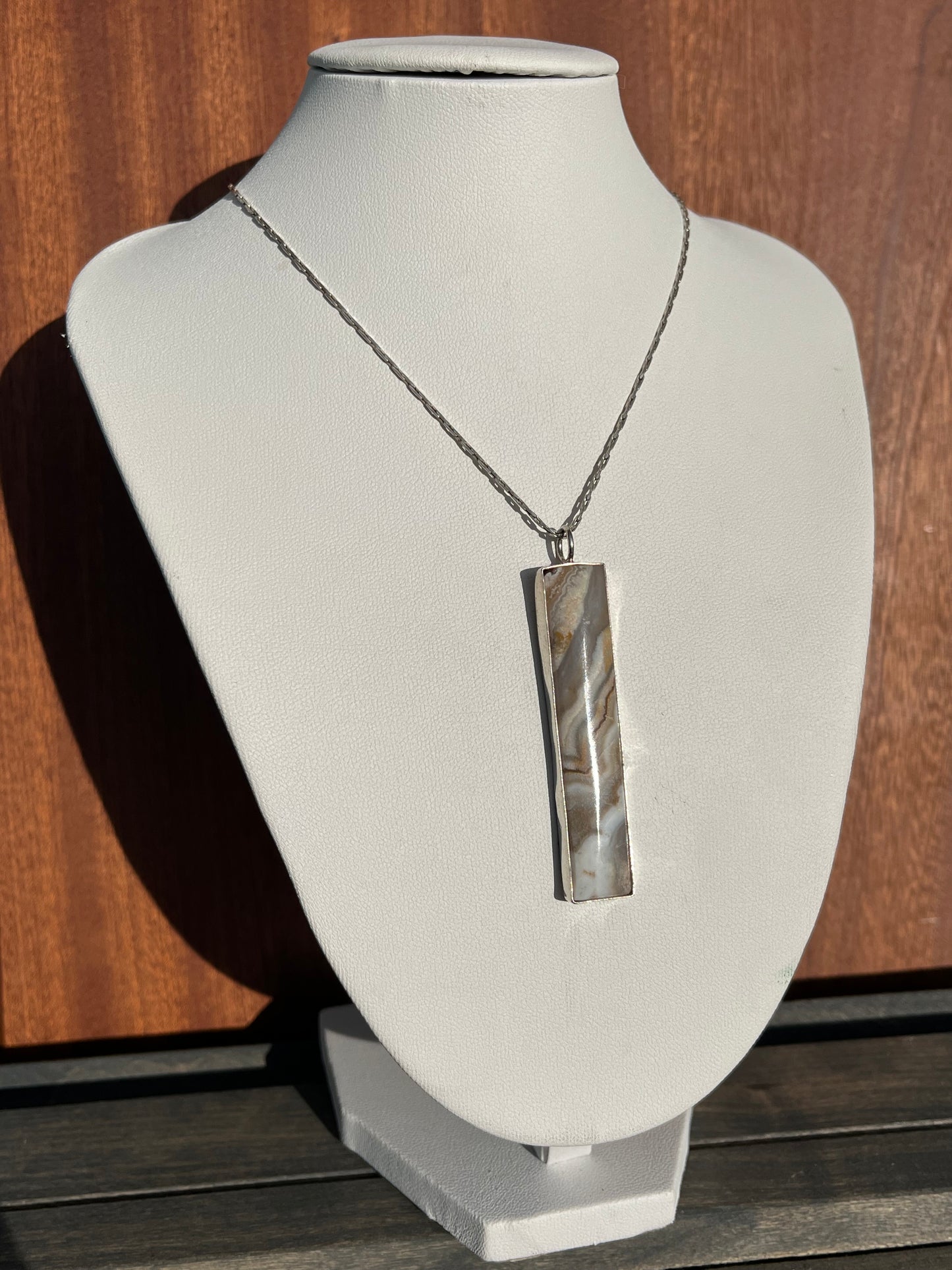 Crazy Lace Agate Pendant