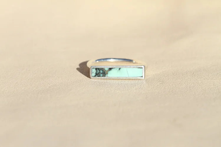 Snowville Varaquoise Stone Stacker Ring