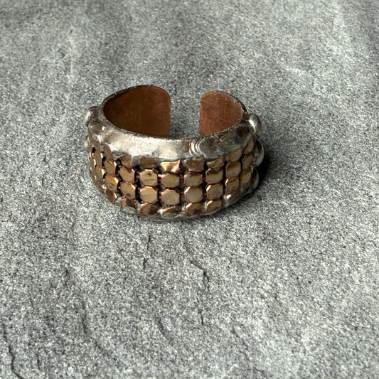 Gold Mesh Adjustable Ring