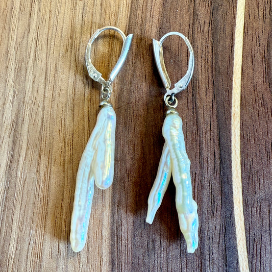 Stick Pearl Earrings
