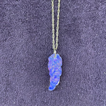Load image into Gallery viewer, Carved Australian Opal Leaf Necklace